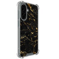 Leuke Telefoonhoesjes Samsung Galaxy A36 shockproof case - Marmer zwart goud