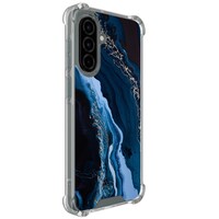 Leuke Telefoonhoesjes Samsung Galaxy A36 shockproof case - Marmer lagoon blauw