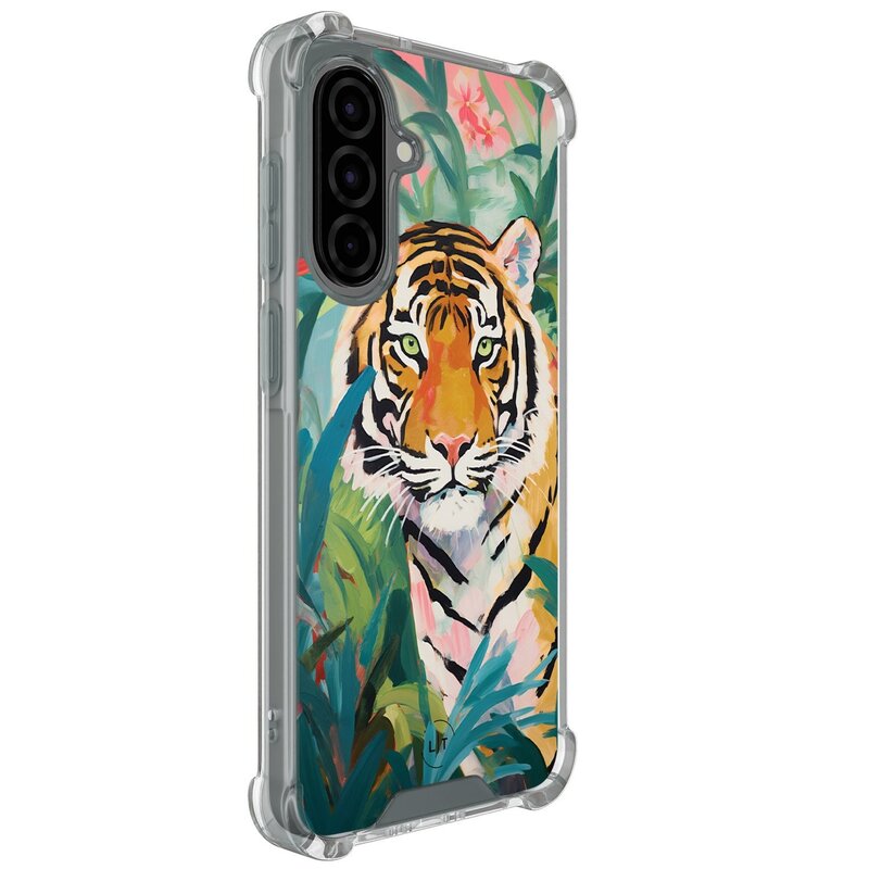 Leuke Telefoonhoesjes Samsung Galaxy A36 shockproof case - Tijger in de jungle