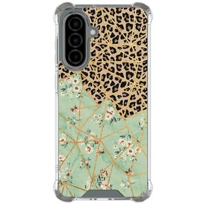 Leuke Telefoonhoesjes Samsung Galaxy A36 shockproof case - Luipaard flower print