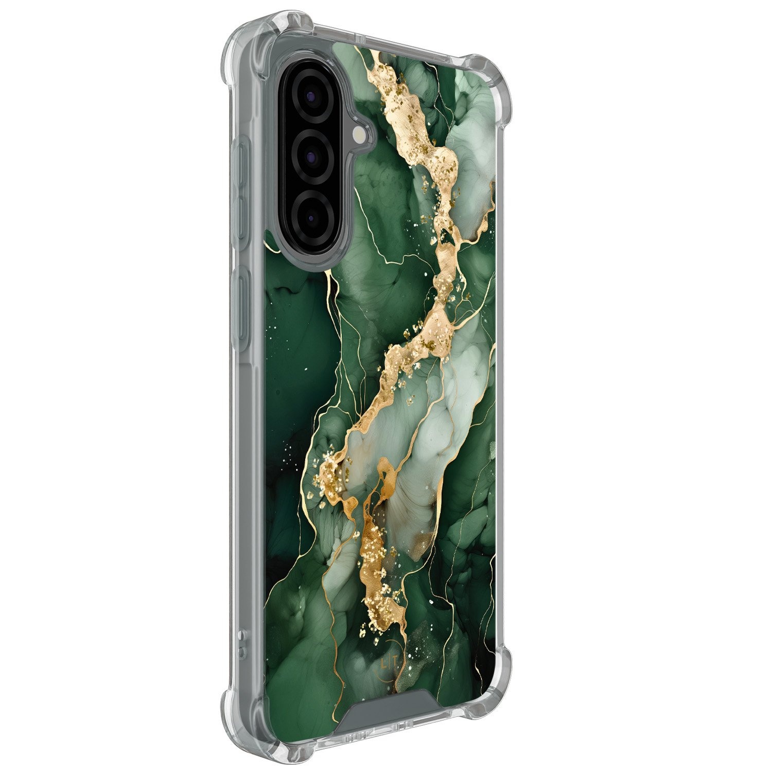 Leuke Telefoonhoesjes Samsung Galaxy A36 shockproof case - Marmer groen goud