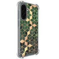 Leuke Telefoonhoesjes Samsung Galaxy A36 shockproof case - Kubus groen