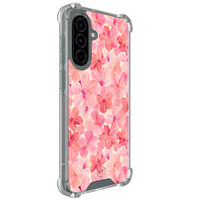 Leuke Telefoonhoesjes Samsung Galaxy A36 shockproof case - Pink flowers