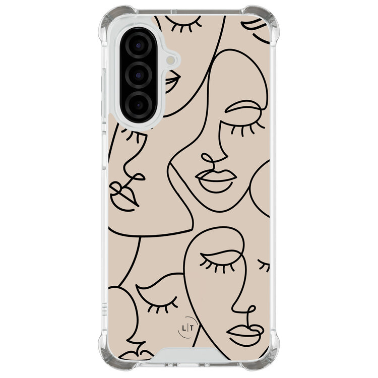 Leuke Telefoonhoesjes Samsung Galaxy A26 shockproof case - Abstract faces