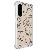 Leuke Telefoonhoesjes Samsung Galaxy A26 shockproof case - Abstract faces