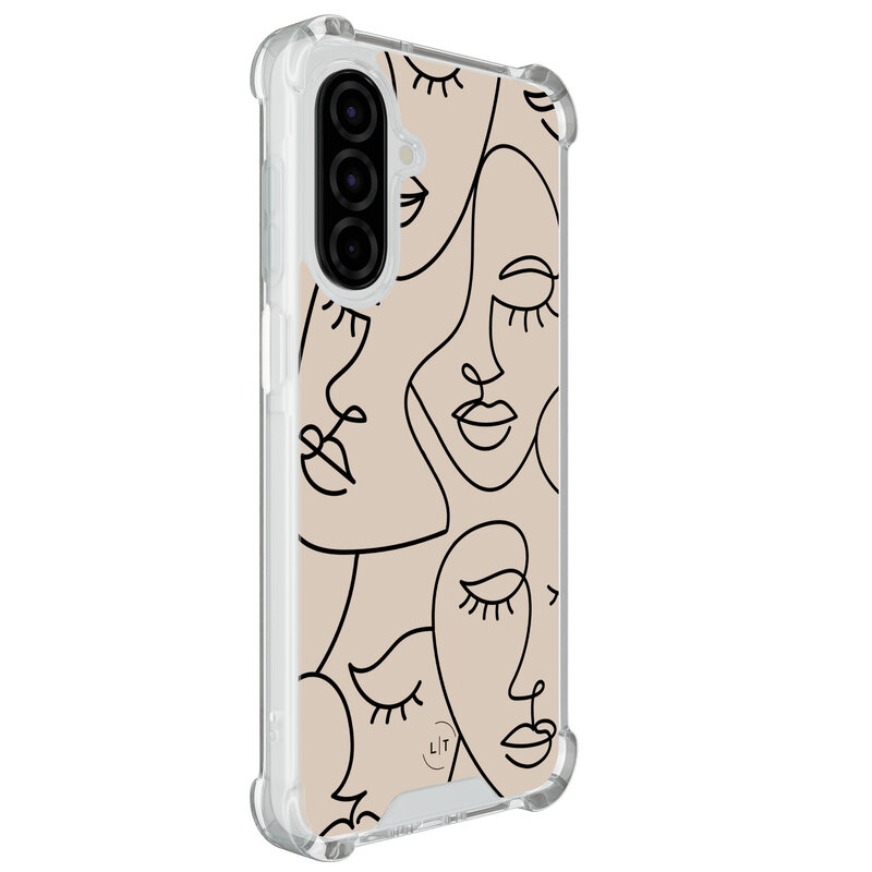 Leuke Telefoonhoesjes Samsung Galaxy A26 shockproof case - Abstract faces