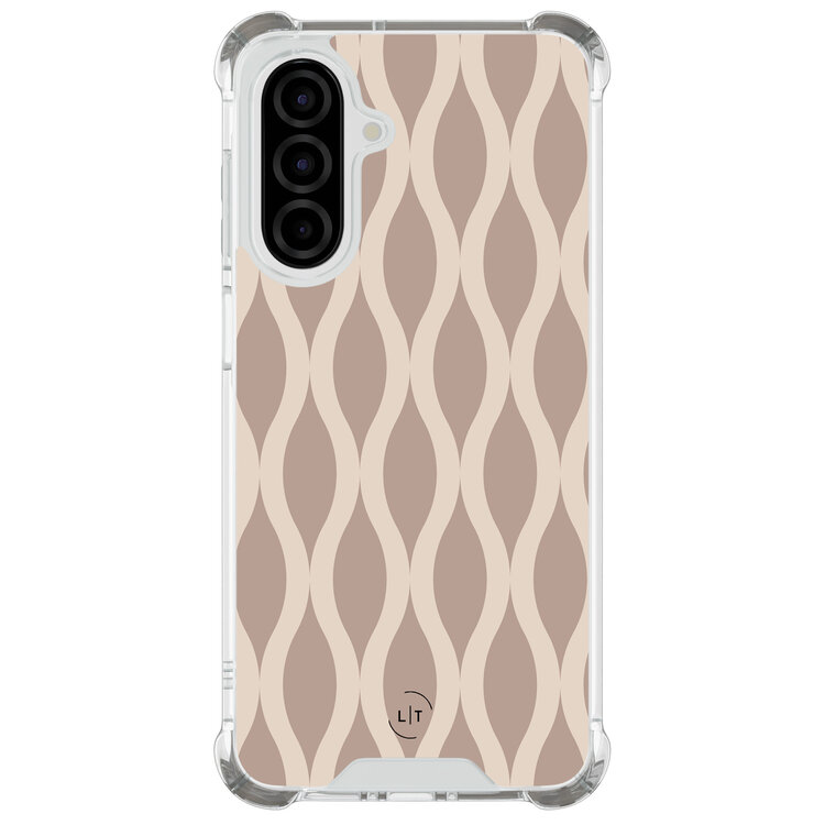 Leuke Telefoonhoesjes Samsung Galaxy A26 shockproof case - Abstract beige