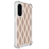 Leuke Telefoonhoesjes Samsung Galaxy A26 shockproof case - Abstract beige