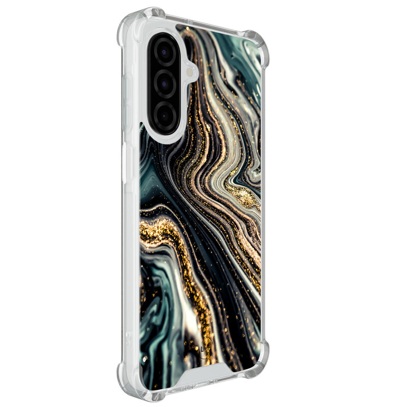 Leuke Telefoonhoesjes Samsung Galaxy A26 shockproof case - Marmer swirl