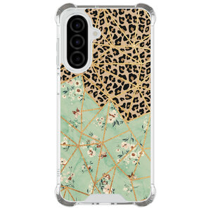 Leuke Telefoonhoesjes Samsung Galaxy A26 shockproof case - Luipaard flower print