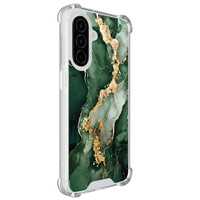 Leuke Telefoonhoesjes Samsung Galaxy A26 shockproof case - Marmer groen goud