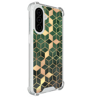Leuke Telefoonhoesjes Samsung Galaxy A26 shockproof case - Kubus groen