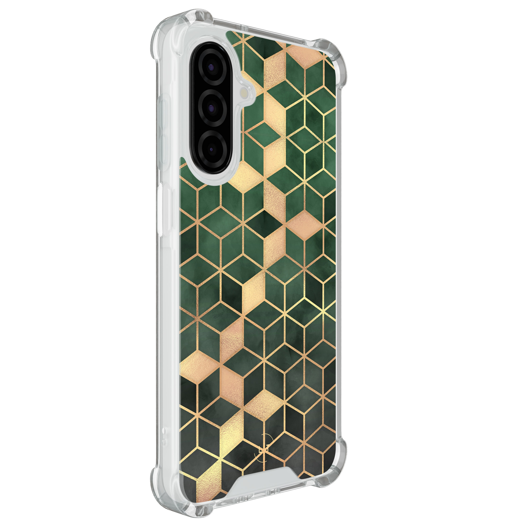 Leuke Telefoonhoesjes Samsung Galaxy A26 shockproof case - Kubus groen