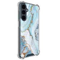Leuke Telefoonhoesjes Samsung Galaxy A16 shockproof case - Marmer babyblauw