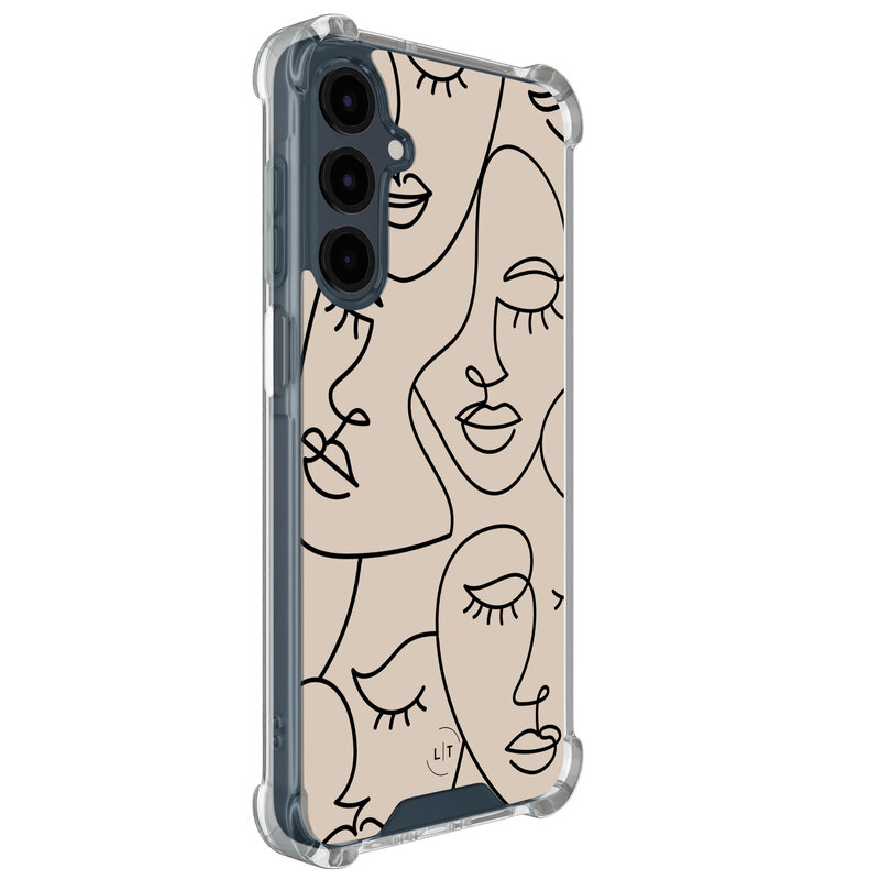 Leuke Telefoonhoesjes Samsung Galaxy A16 shockproof case - Abstract faces