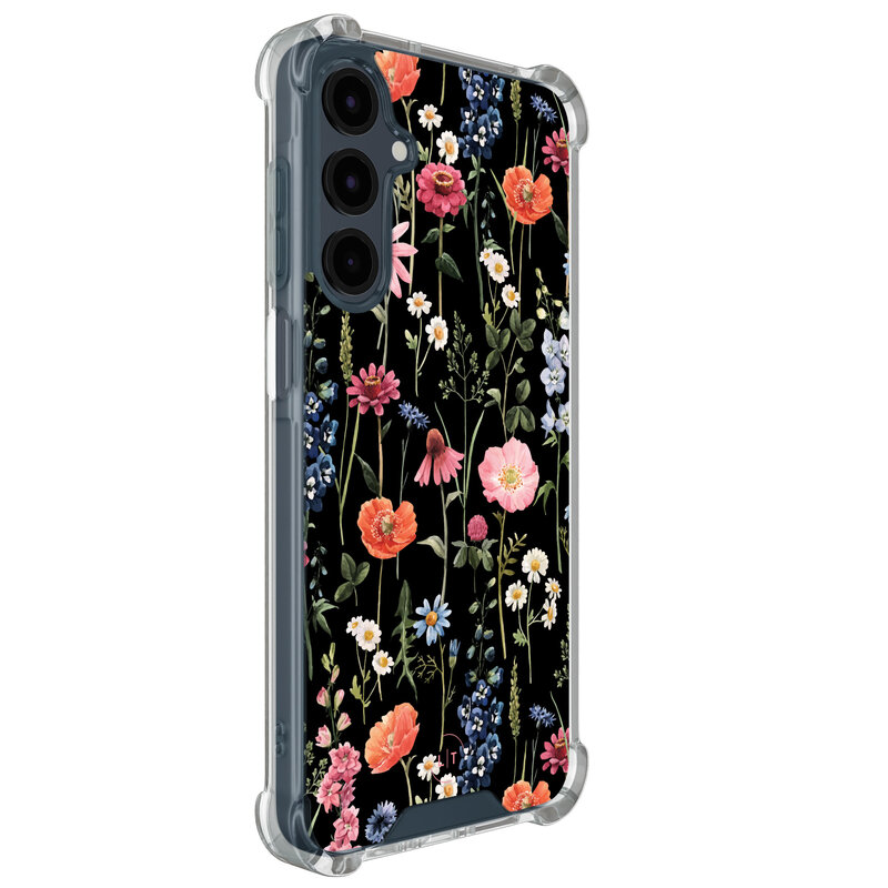 Leuke Telefoonhoesjes Samsung Galaxy A16 shockproof case - Dark flowers