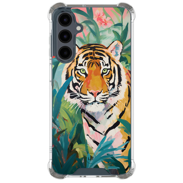 Leuke Telefoonhoesjes Samsung Galaxy A16 shockproof case - Tijger in de jungle