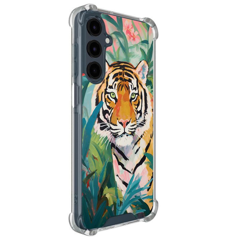 Leuke Telefoonhoesjes Samsung Galaxy A16 shockproof case - Tijger in de jungle