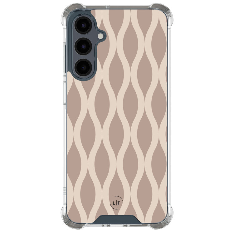 Leuke Telefoonhoesjes Samsung Galaxy A16 shockproof case - Abstract beige
