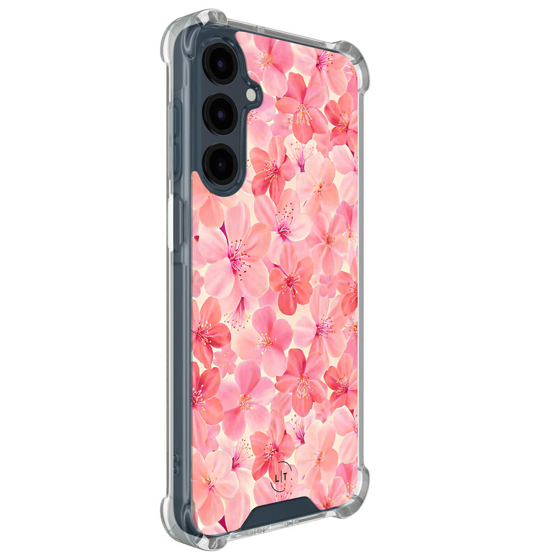 Leuke Telefoonhoesjes Samsung Galaxy A16 shockproof case - Pink flowers