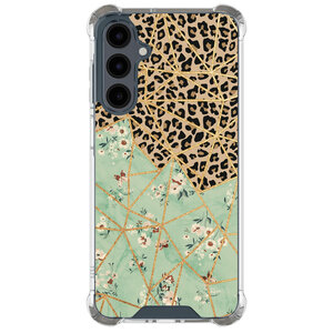 Leuke Telefoonhoesjes Samsung Galaxy A16 shockproof case - Luipaard flower print