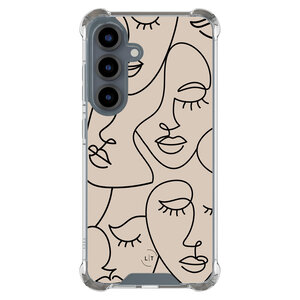 Leuke Telefoonhoesjes Samsung Galaxy S25 shockproof case - Abstract faces