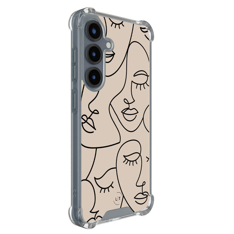 Leuke Telefoonhoesjes Samsung Galaxy S25 shockproof case - Abstract faces