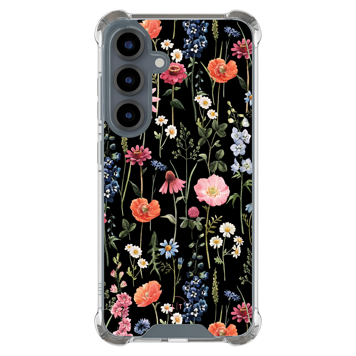 Leuke Telefoonhoesjes Samsung Galaxy S25 shockproof case - Dark flowers