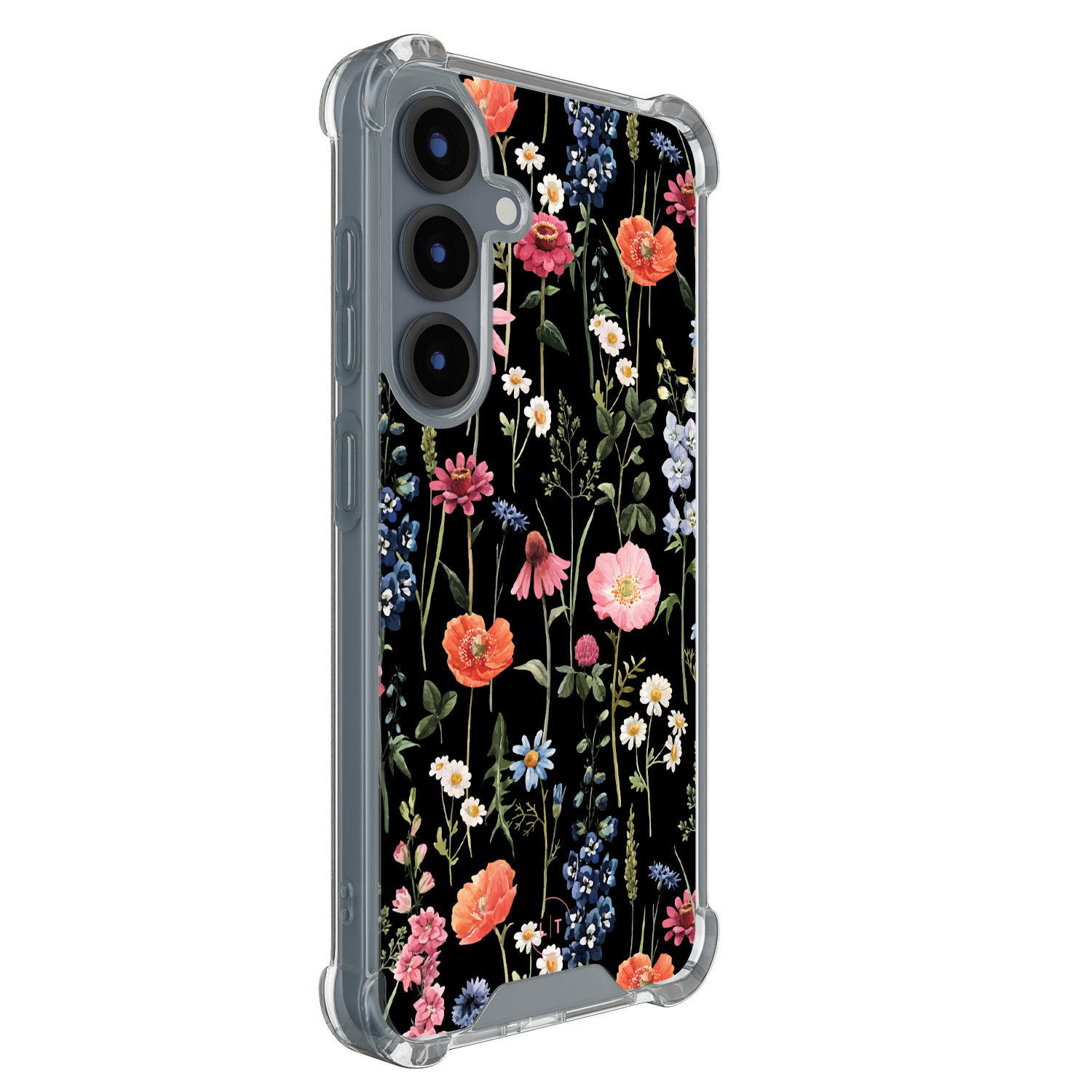 Leuke Telefoonhoesjes Samsung Galaxy S25 shockproof case - Dark flowers