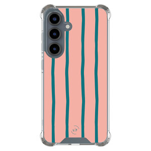 Leuke Telefoonhoesjes Samsung Galaxy S25 shockproof case - Pink flow