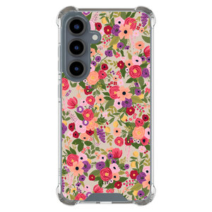 Leuke Telefoonhoesjes Samsung Galaxy S25 shockproof case - Floral garden