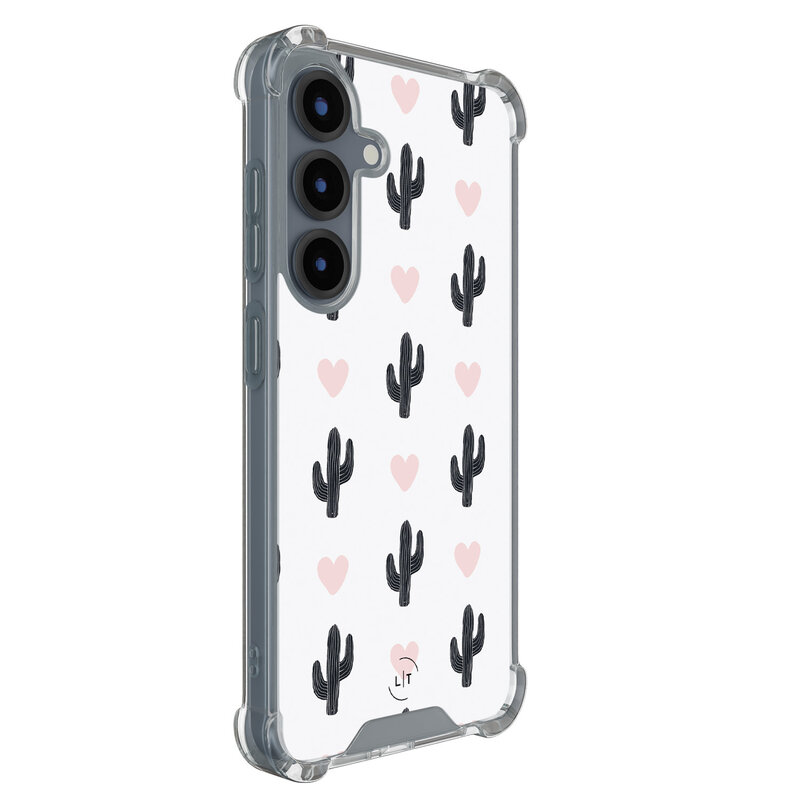 Leuke Telefoonhoesjes Samsung Galaxy S25 shockproof case - Cactus love