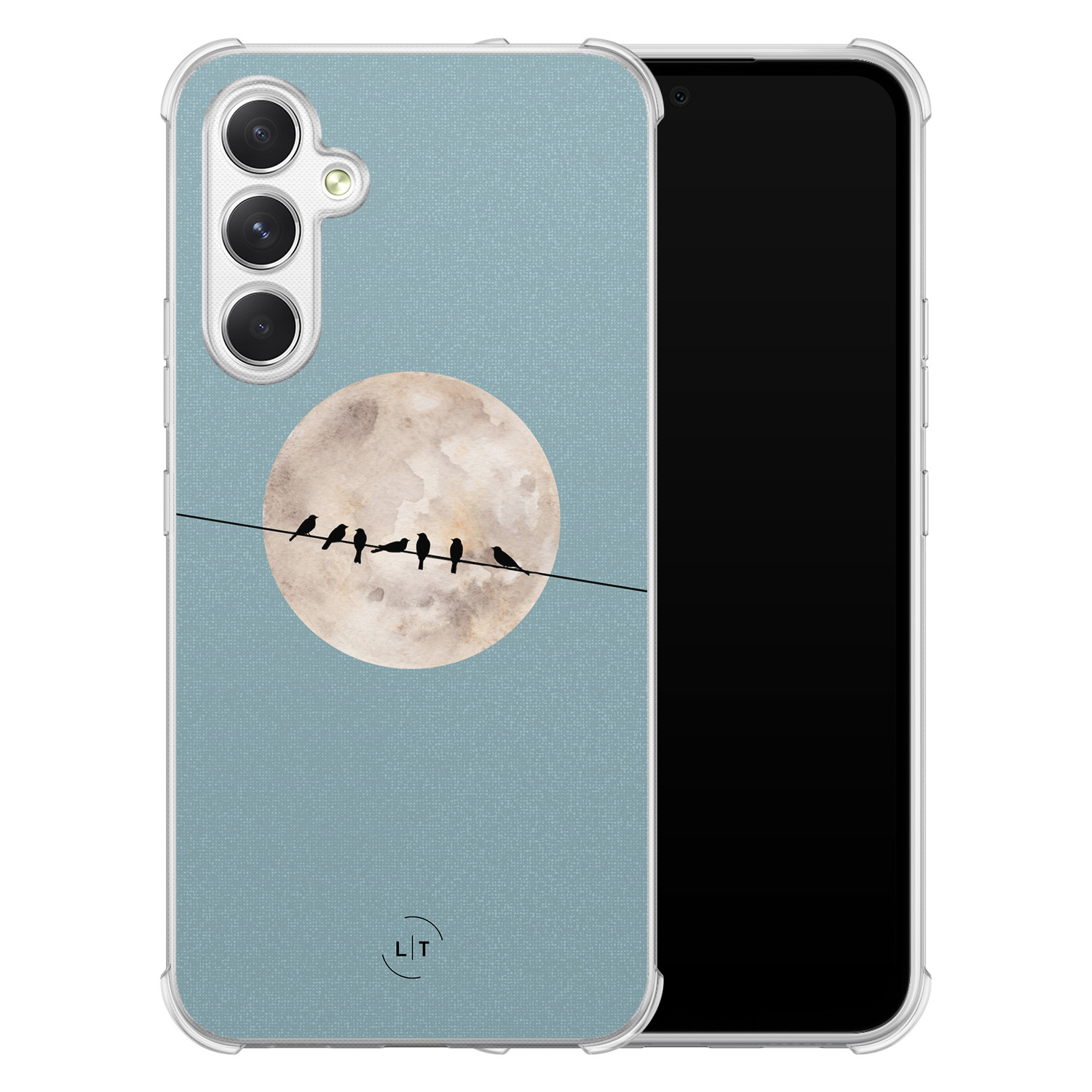 Leuke Telefoonhoesjes Samsung Galaxy A54 shockproof case - Moon birds