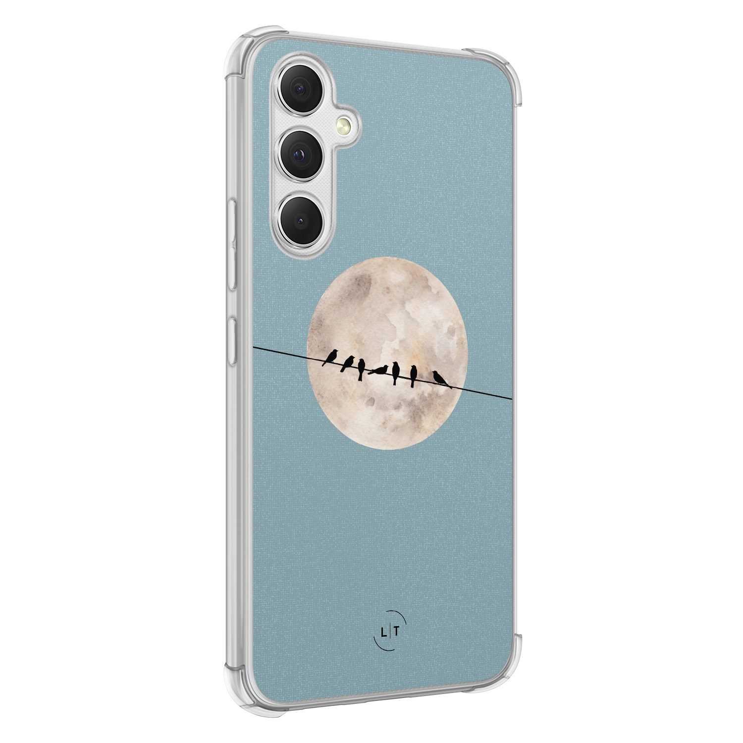 Leuke Telefoonhoesjes Samsung Galaxy A54 shockproof case - Moon birds