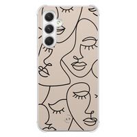 Leuke Telefoonhoesjes Samsung Galaxy A54 shockproof case - Abstract faces
