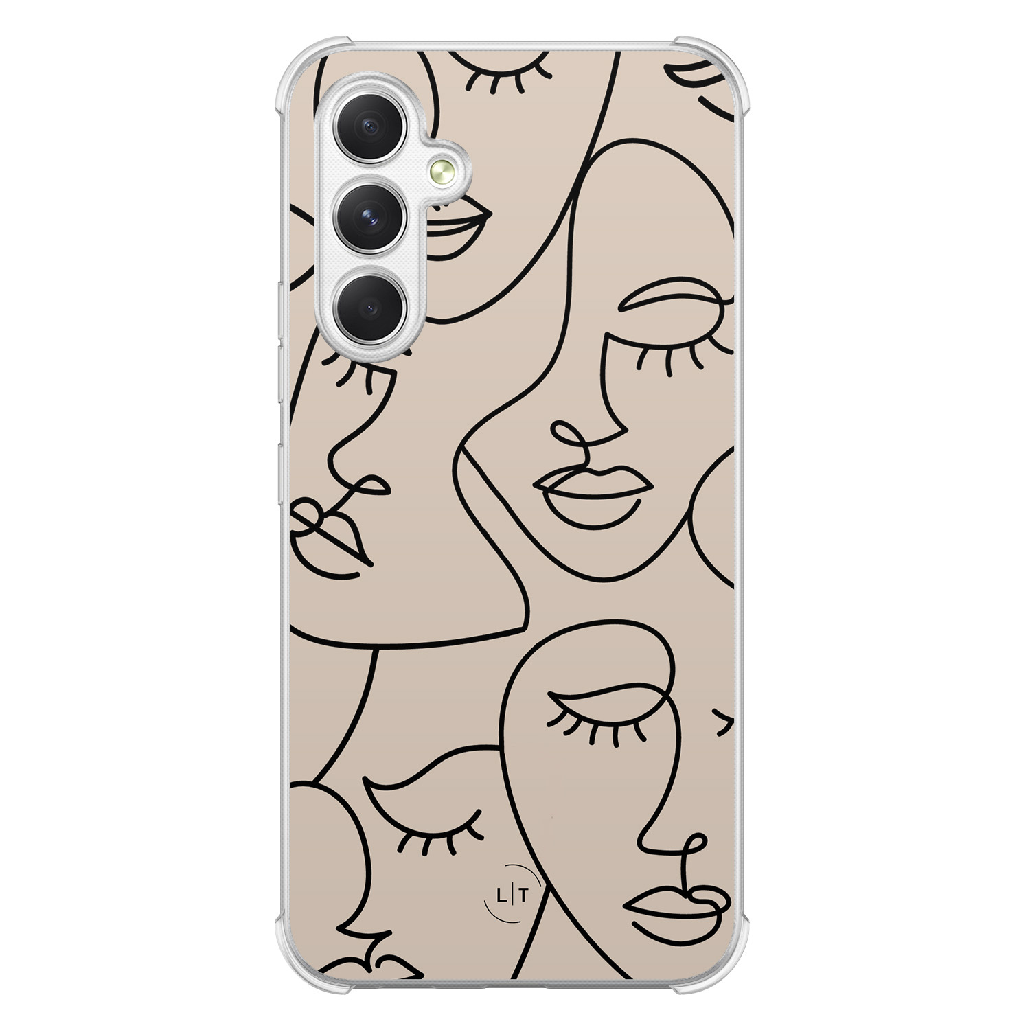 Leuke Telefoonhoesjes Samsung Galaxy A54 shockproof case - Abstract faces
