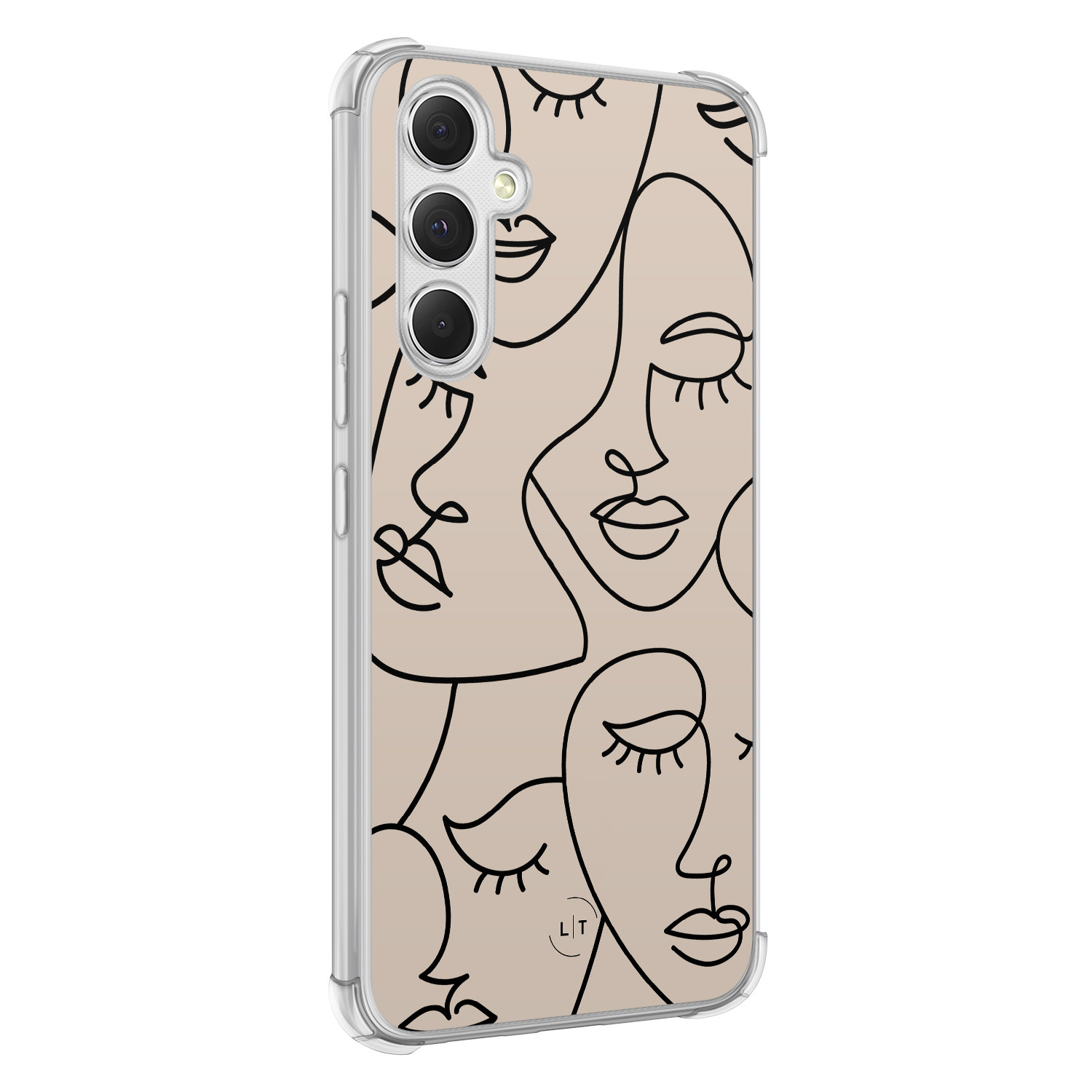 Leuke Telefoonhoesjes Samsung Galaxy A54 shockproof case - Abstract faces