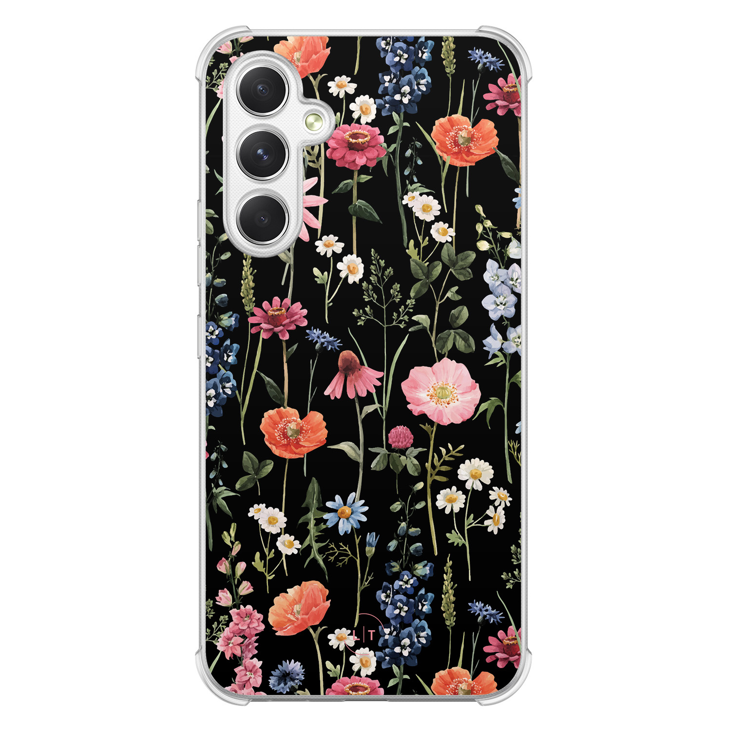 Leuke Telefoonhoesjes Samsung Galaxy A54 shockproof case - Dark flowers