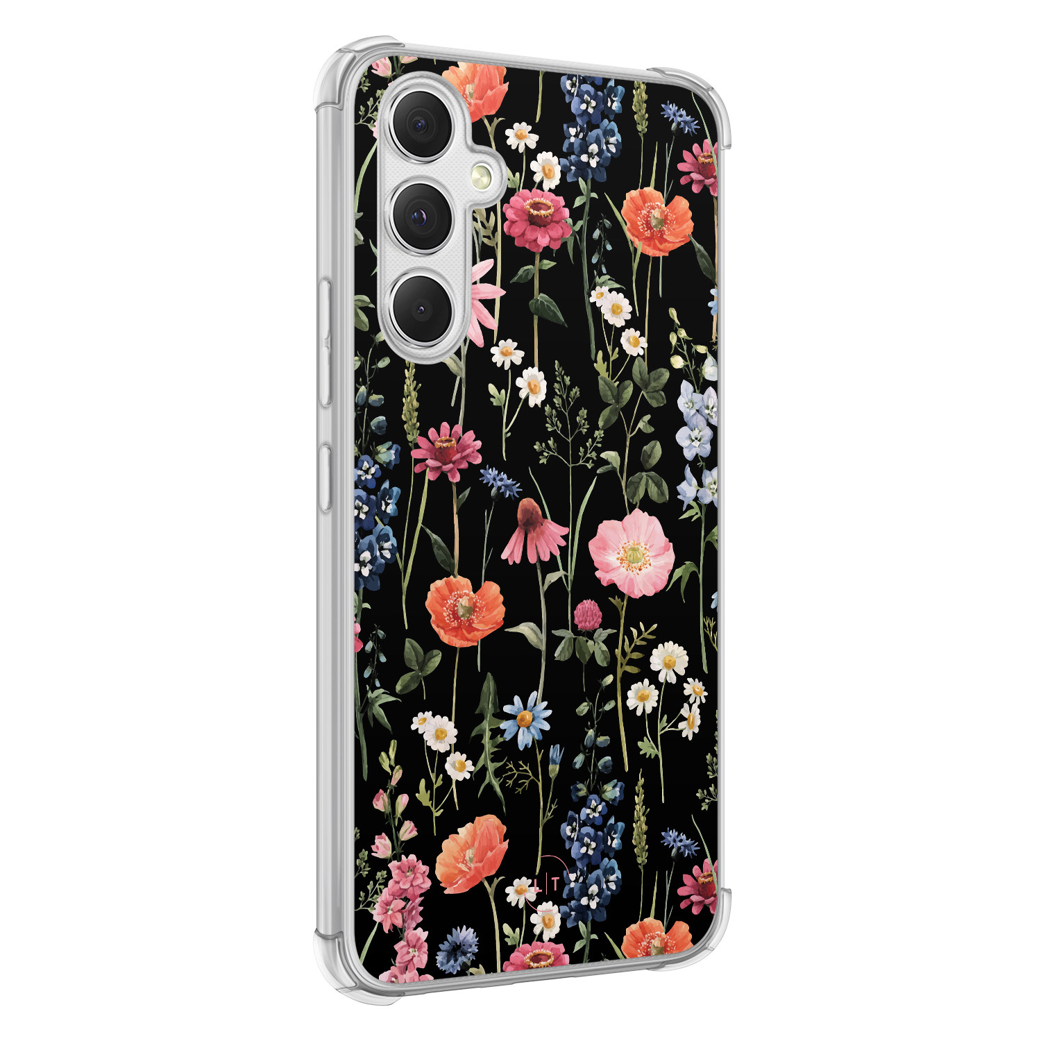 Leuke Telefoonhoesjes Samsung Galaxy A54 shockproof case - Dark flowers