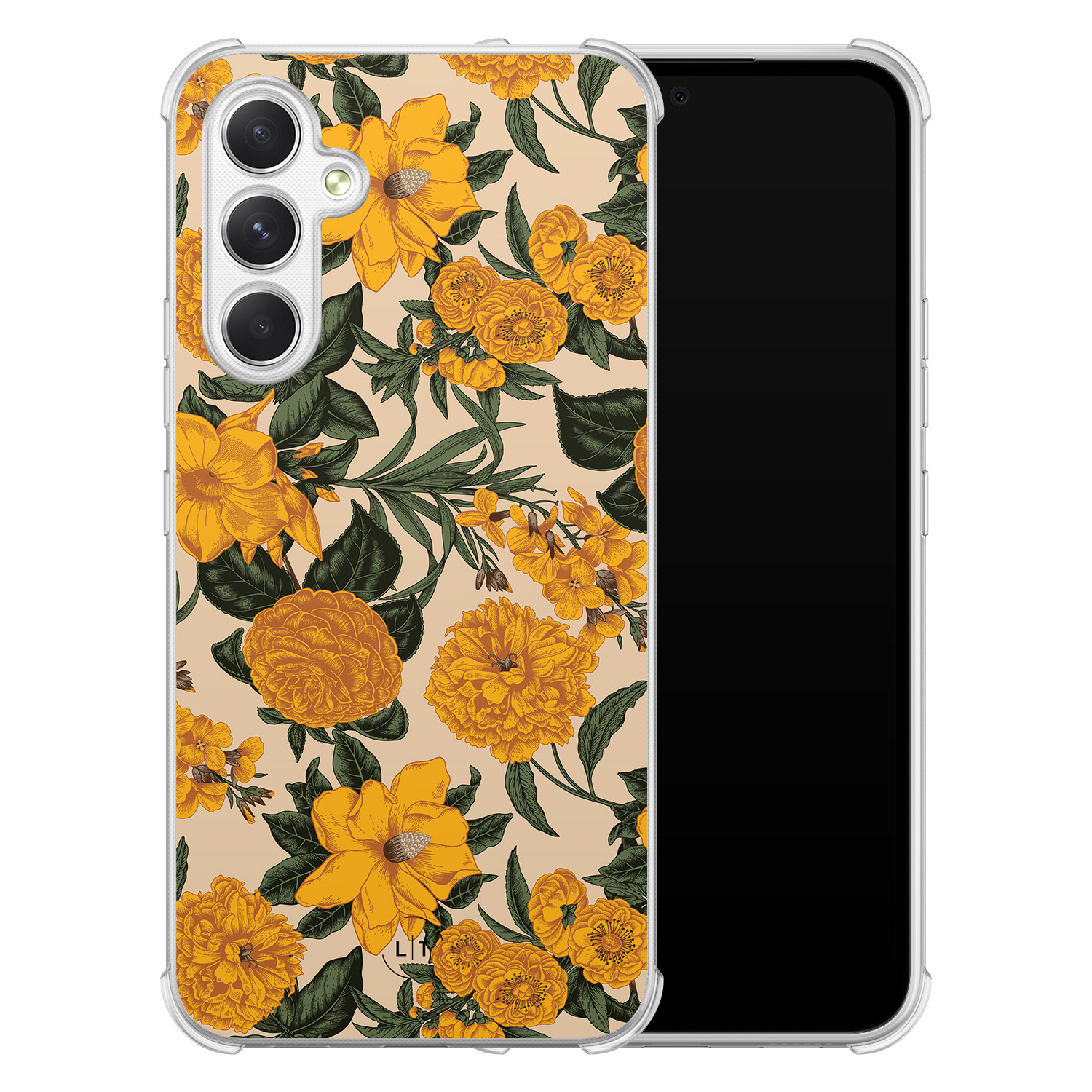Leuke Telefoonhoesjes Samsung Galaxy A54 shockproof case - Retro flowers