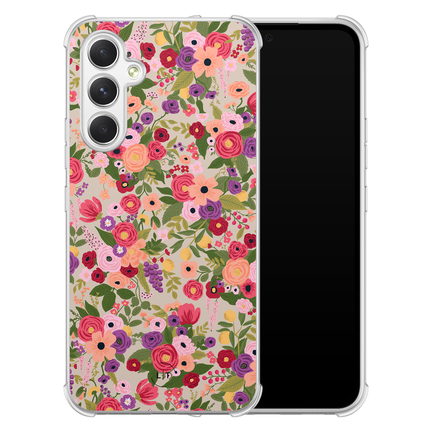 Leuke Telefoonhoesjes Samsung Galaxy A54 shockproof case - Floral garden