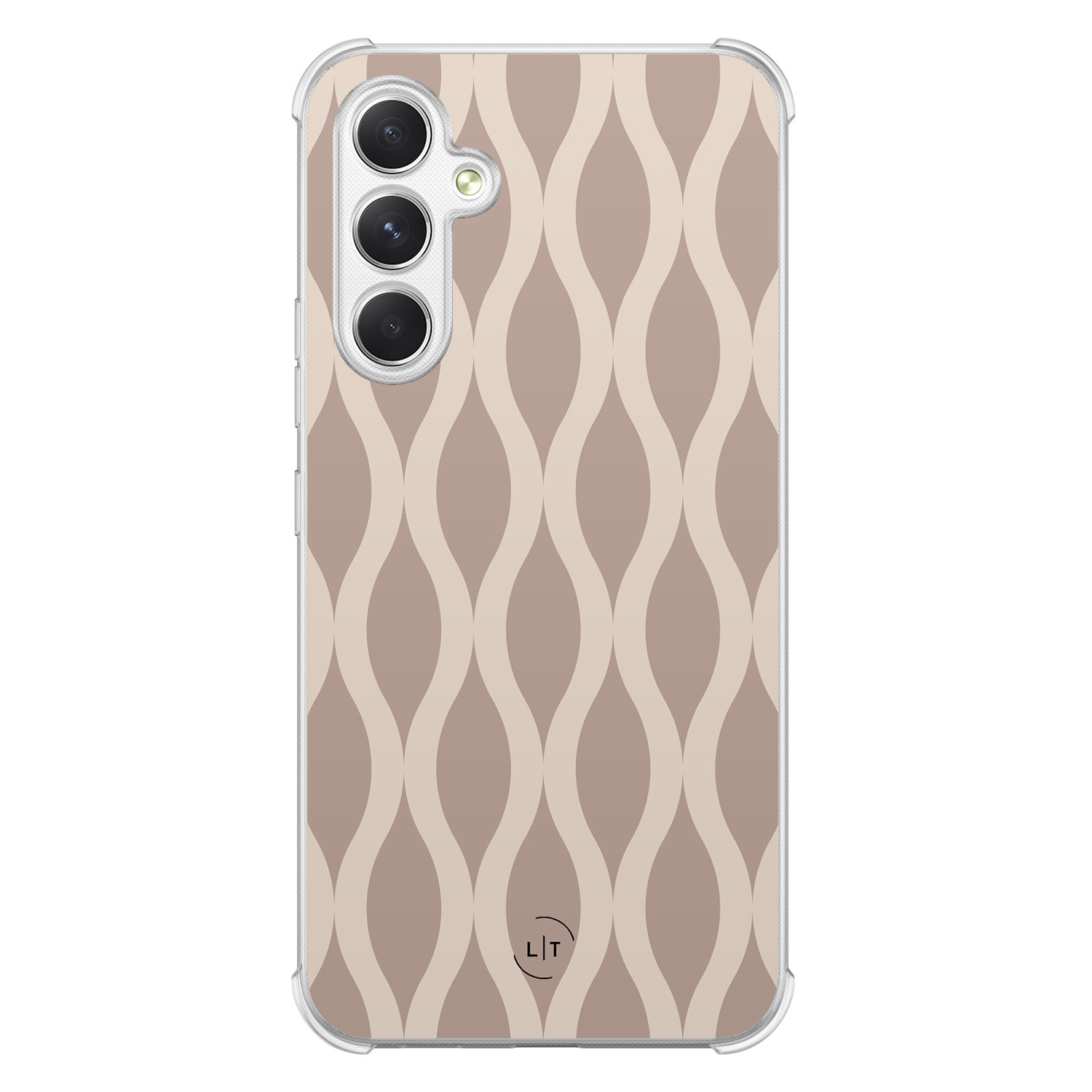 Leuke Telefoonhoesjes Samsung Galaxy A54 shockproof case - Abstract beige