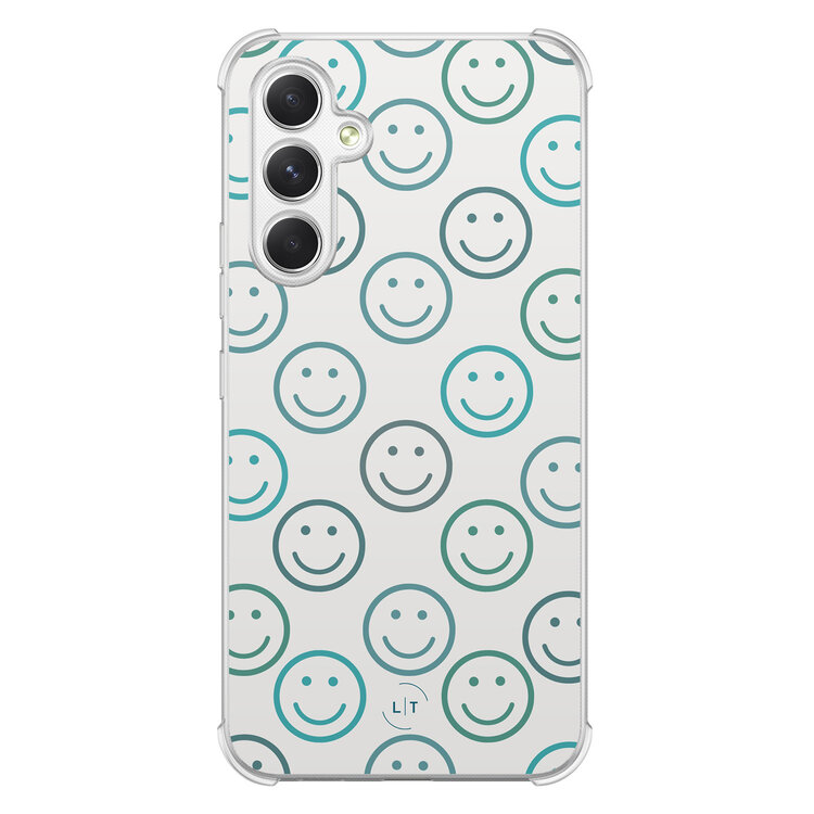 Leuke Telefoonhoesjes Samsung Galaxy A54 shockproof case - Happy faces