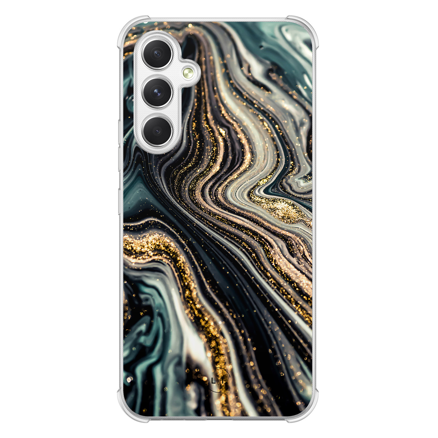 Leuke Telefoonhoesjes Samsung Galaxy A54 shockproof case - Marmer swirl