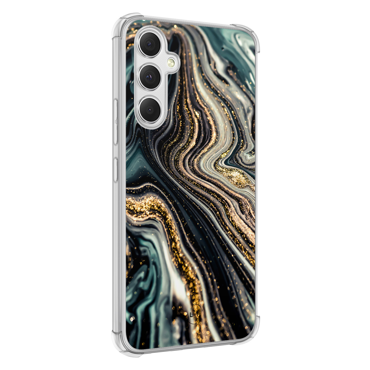 Leuke Telefoonhoesjes Samsung Galaxy A54 shockproof case - Marmer swirl