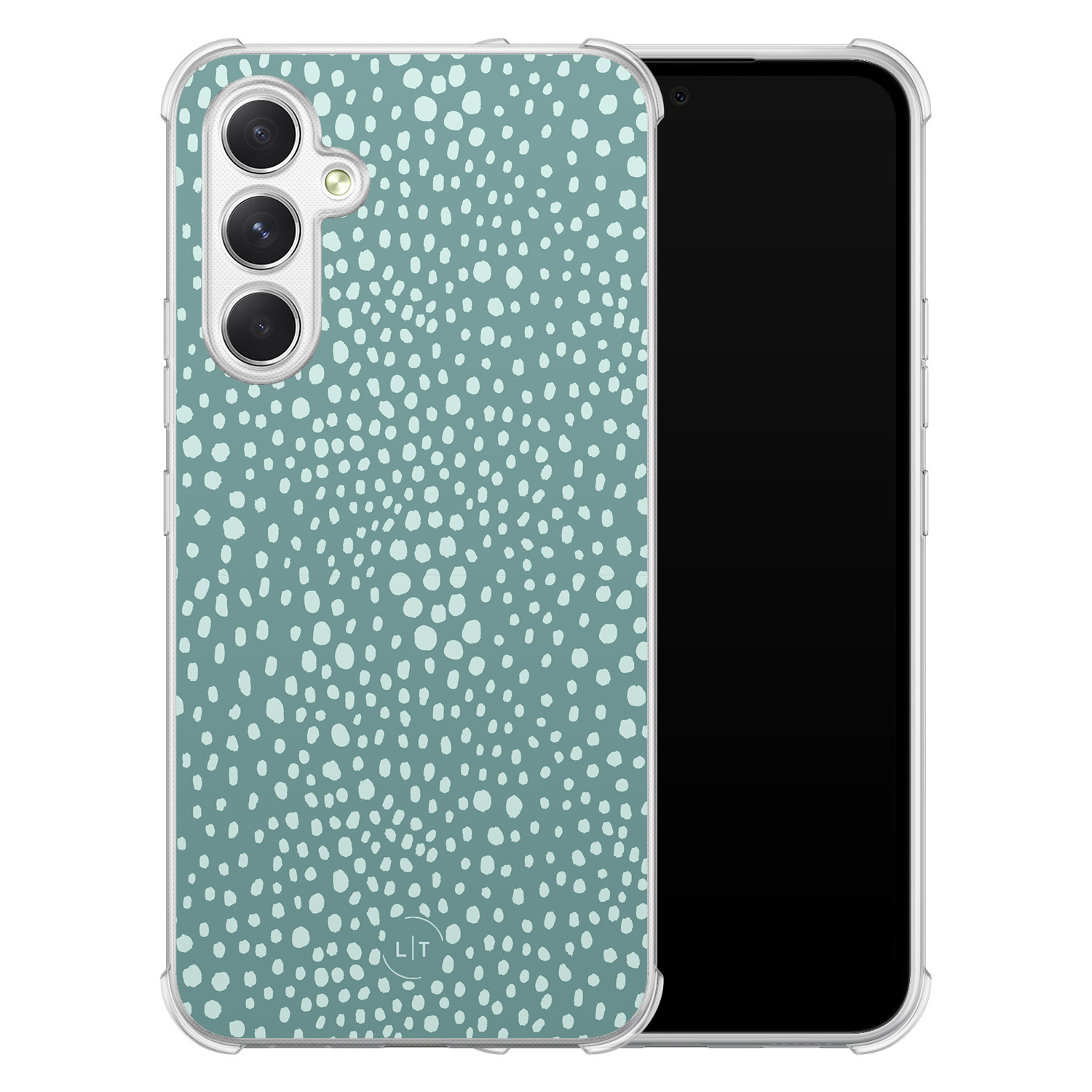 Leuke Telefoonhoesjes Samsung Galaxy A54 shockproof case - Blue dots