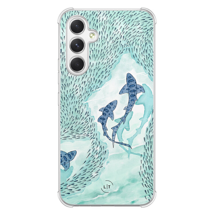 Leuke Telefoonhoesjes Samsung Galaxy A54 shockproof case - Baby shark
