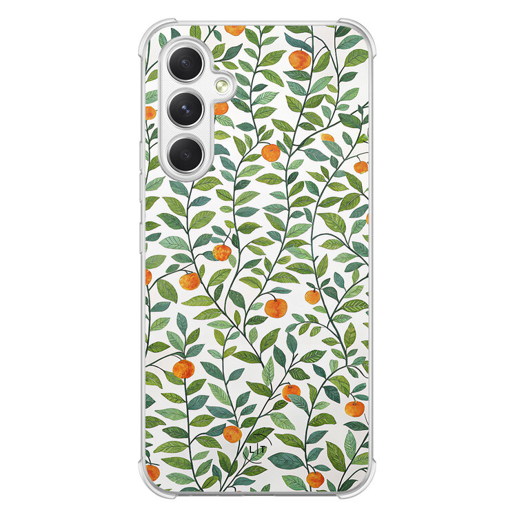 Leuke Telefoonhoesjes Samsung Galaxy A54 shockproof case - Orange garden