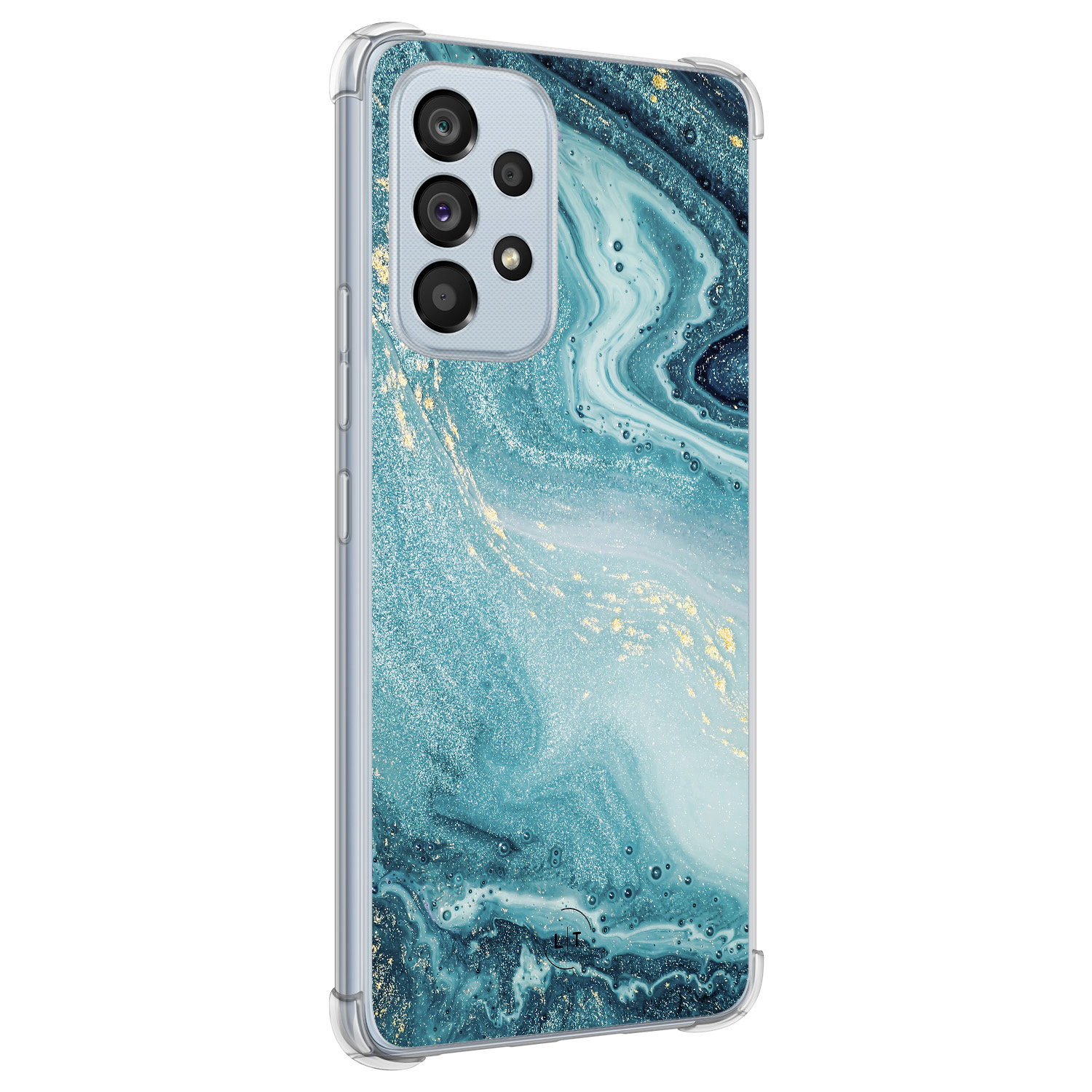 Leuke Telefoonhoesjes Samsung Galaxy A53 shockproof case - Marmer blauw