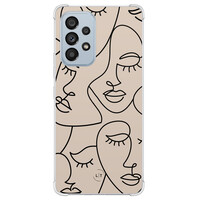 Leuke Telefoonhoesjes Samsung Galaxy A53 shockproof case - Abstract faces